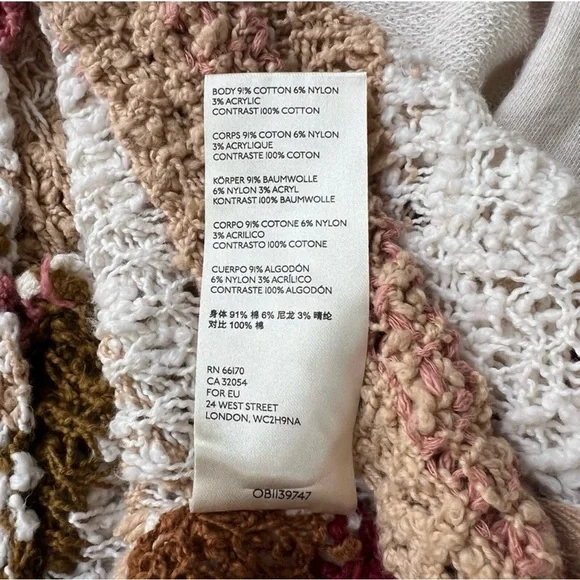 Free People Bayside Knit Tunic Pullover in the Romance Combo​​​ size large - Picture 13 of 15